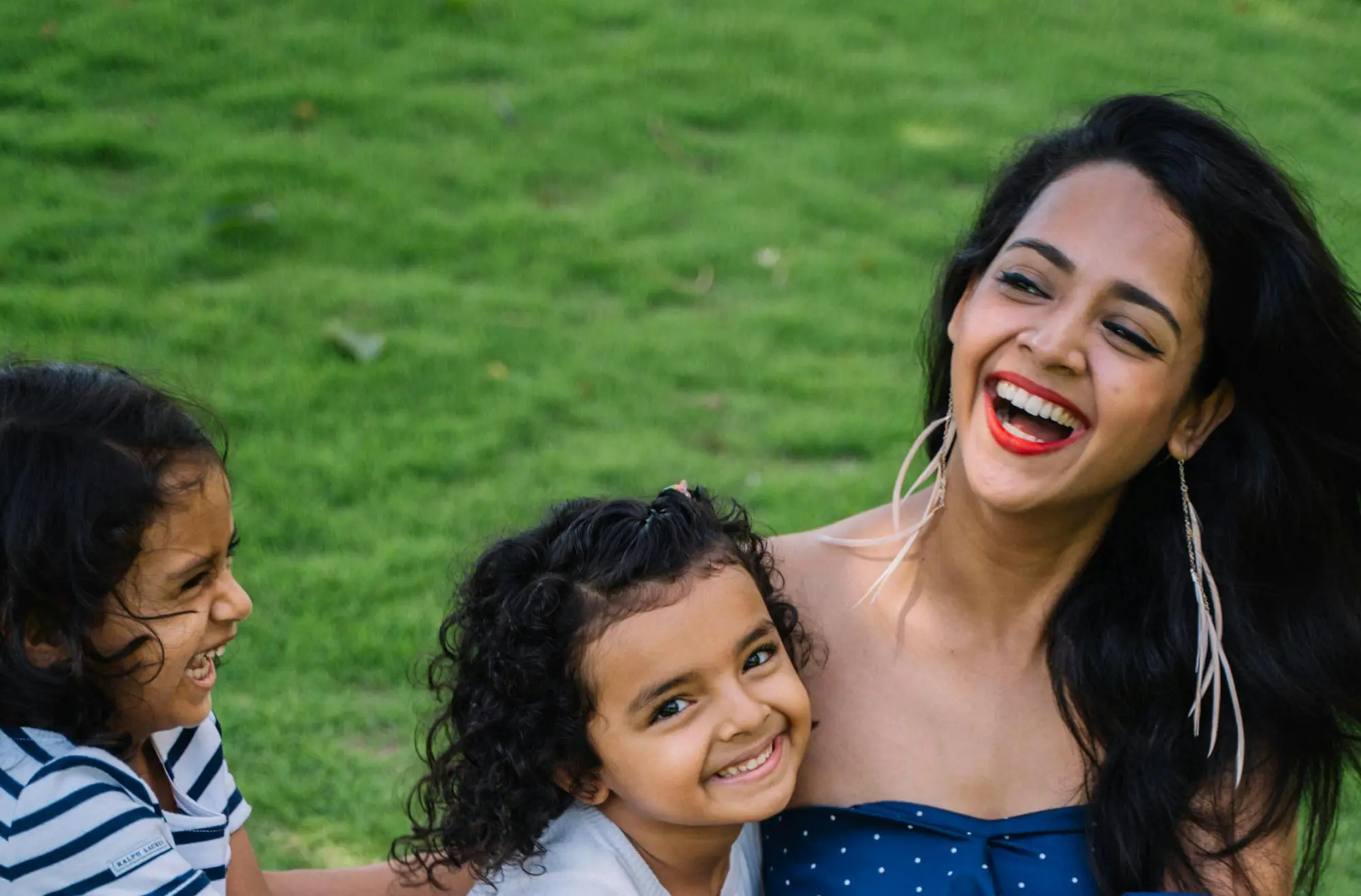 Happy parent with child